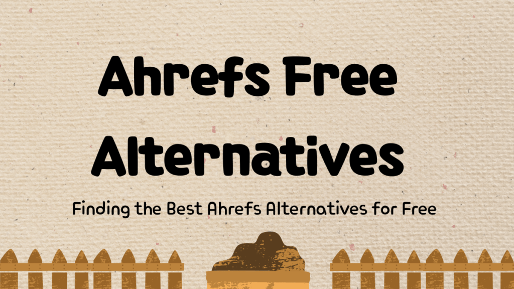 Ahrefs gratis alternativ